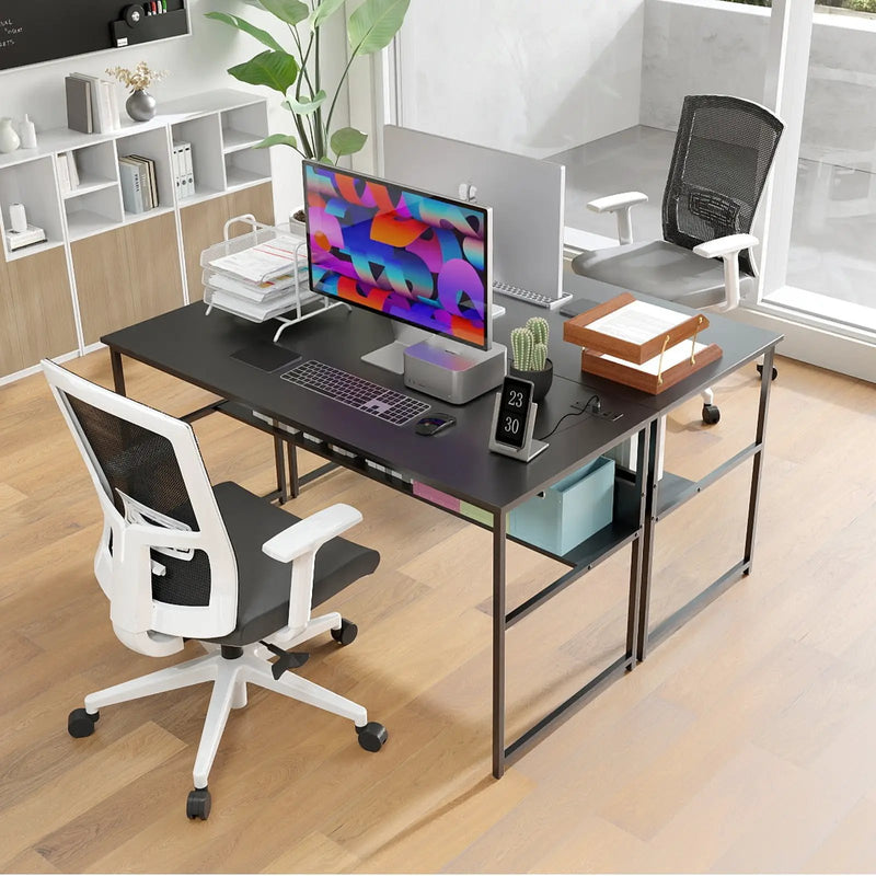 55 x 24 inch Computer Desk with Power Outlets and USB Ports by DirectDeals