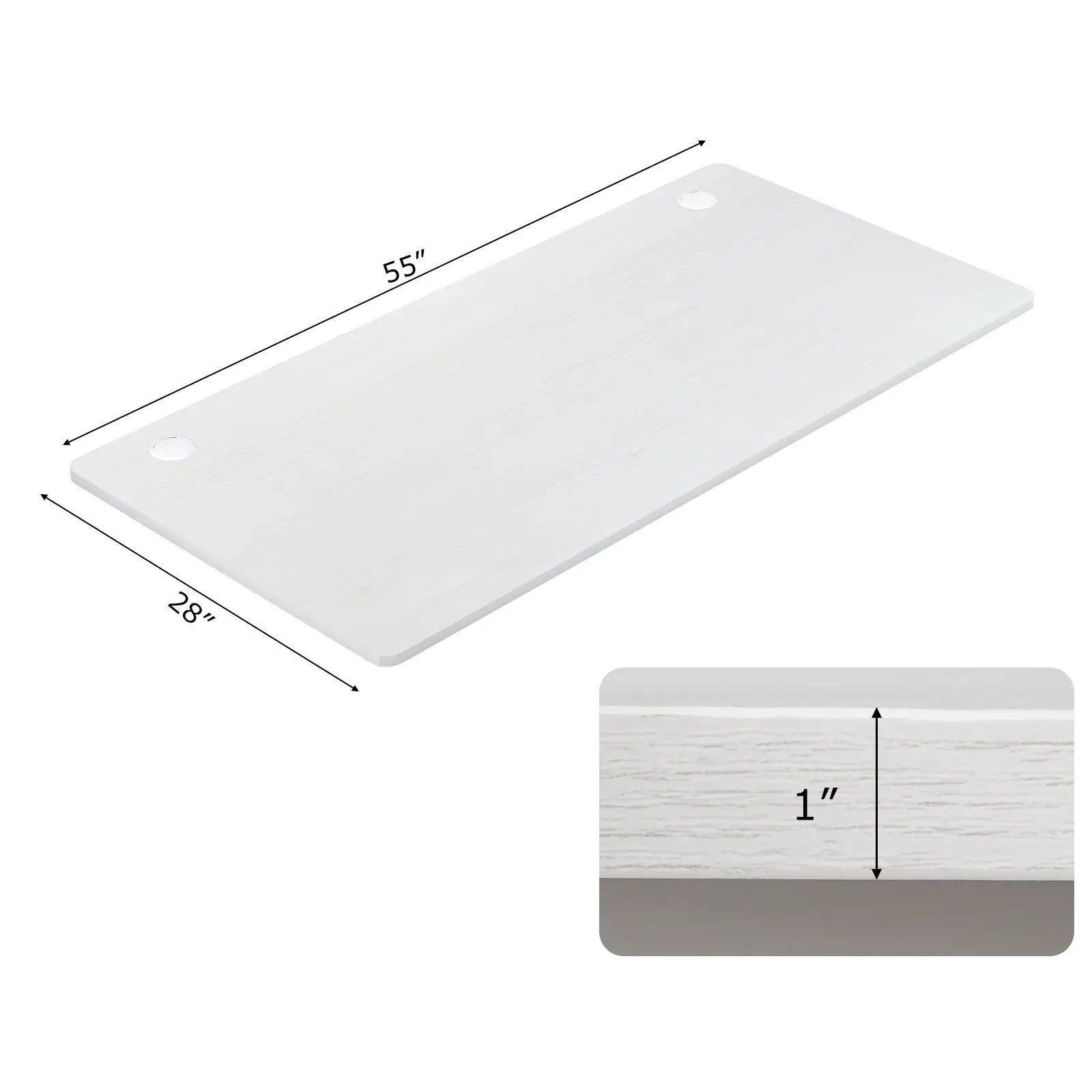 58 Inch x 28 Inch Universal Tabletop for Standard and Standing Desk Frame by DirectDeals