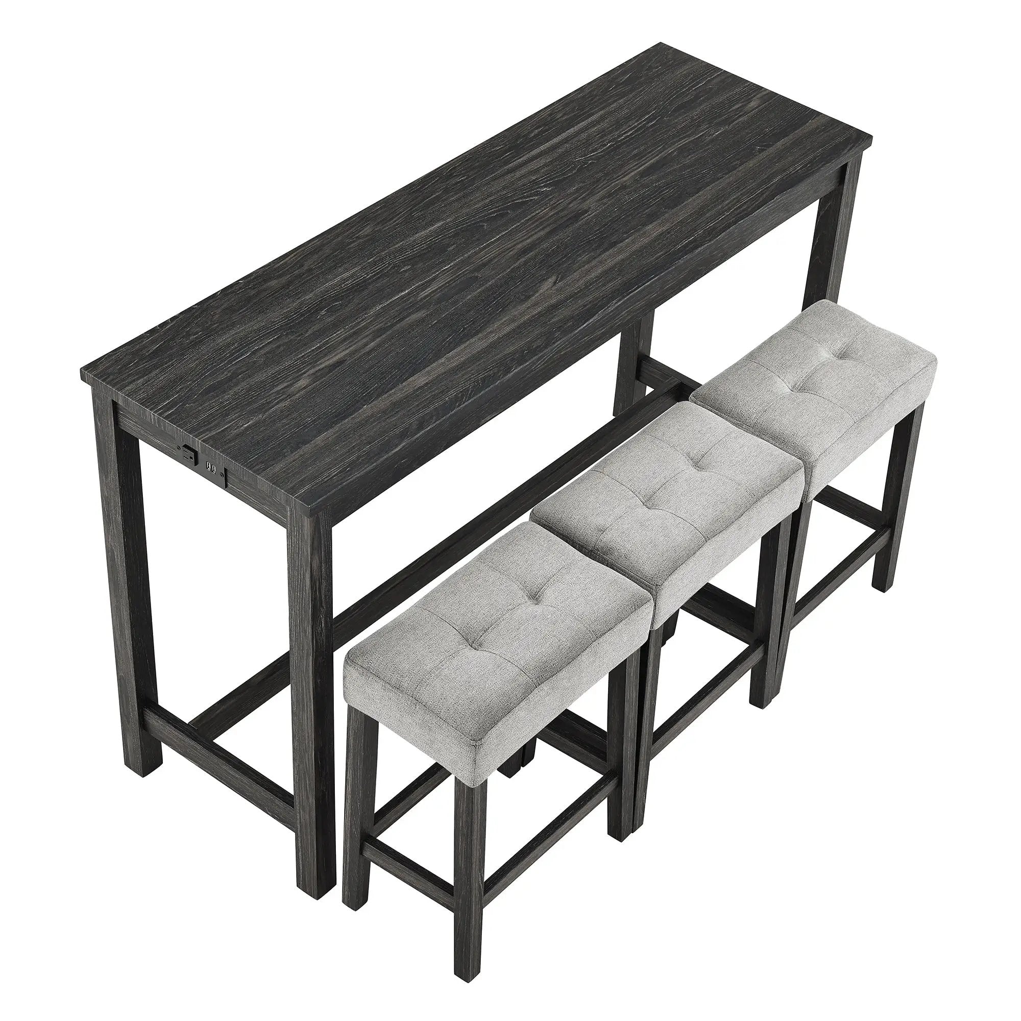 Bar Table Set with Power Outlet by HouseOfZazla