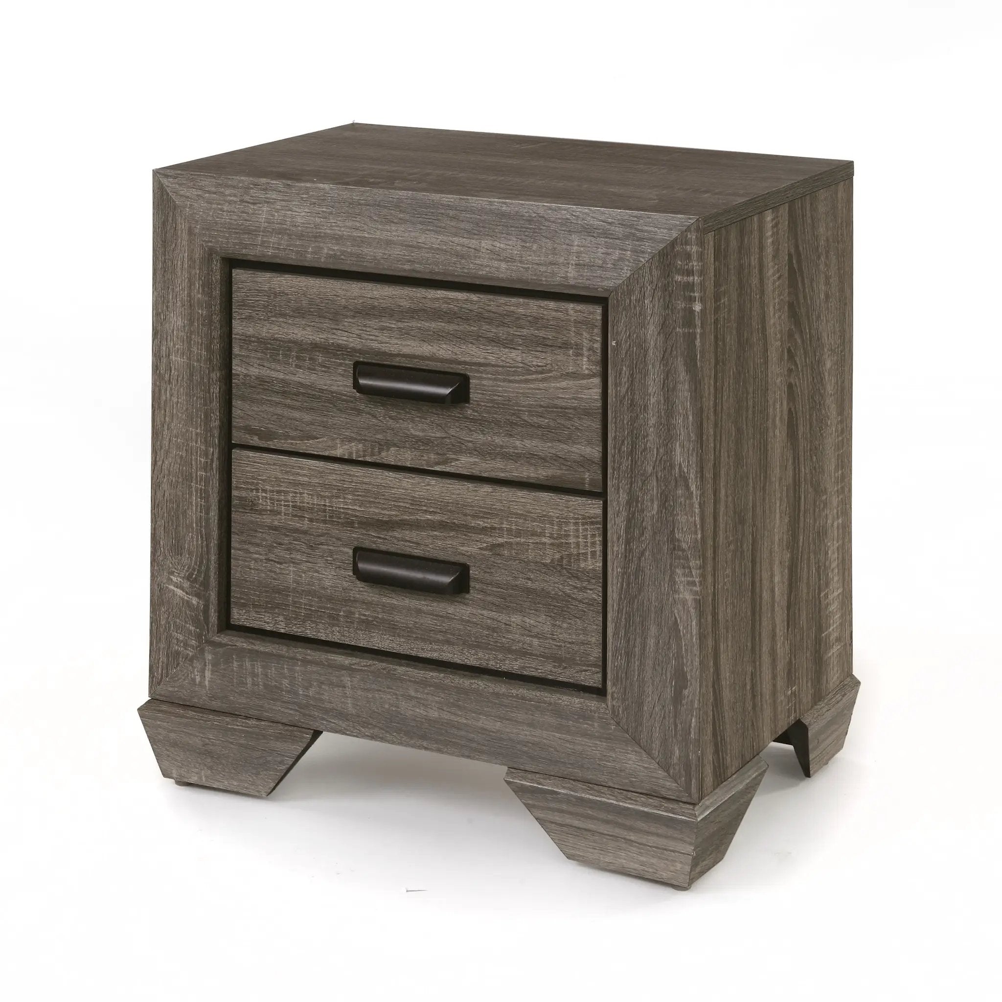 Lyndon - Weathered Grain Nightstand - Gray by Unique Piece Furniture