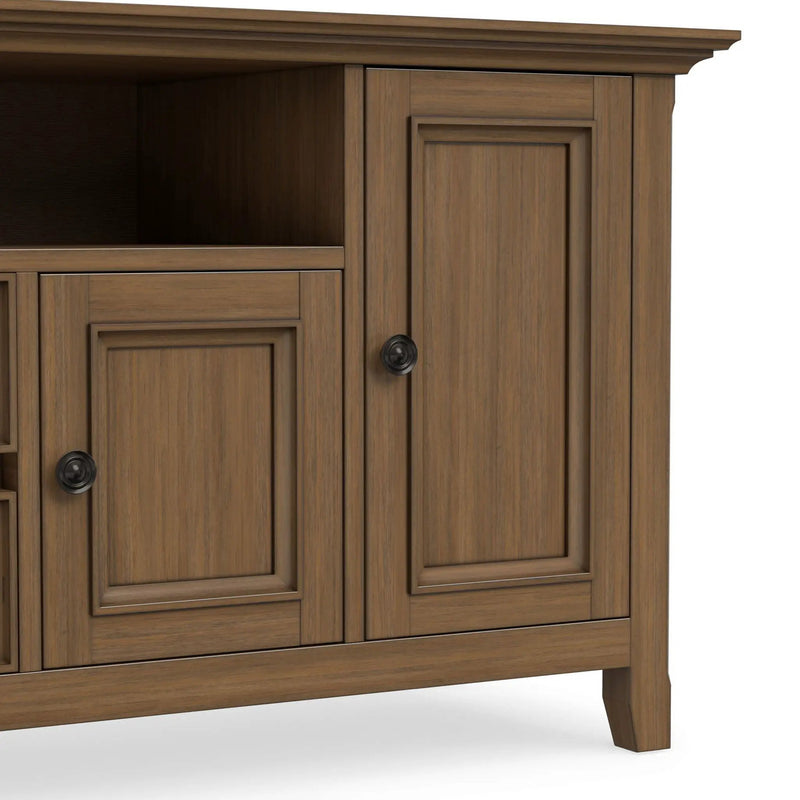 Amherst - Wide TV Media Stand - Rustic Natural Aged Brown by Unique Piece Furniture