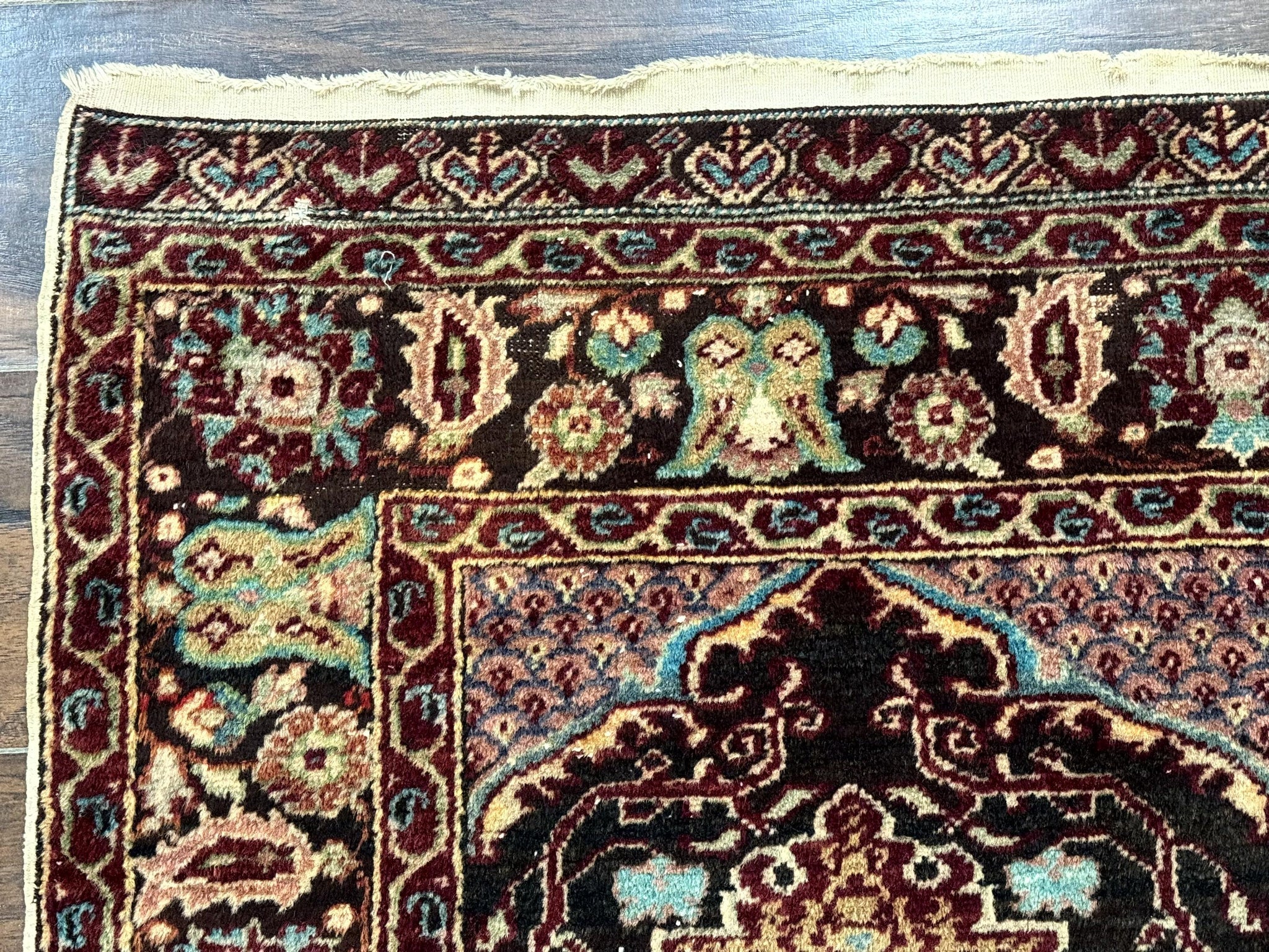 Antique Turkish Rug 4x6, Unique Rare Carpet by Jewel Rugs