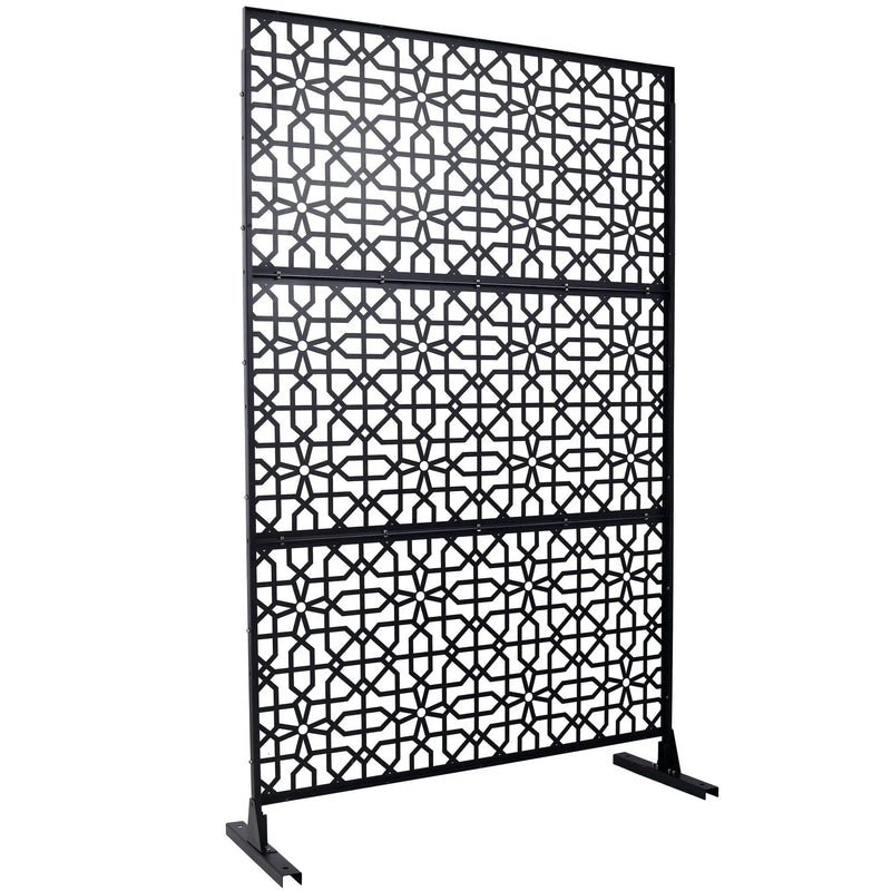 Outdoor & Indoor Metal Freestanding Decorative Privacy Screen by HouseOfZazla