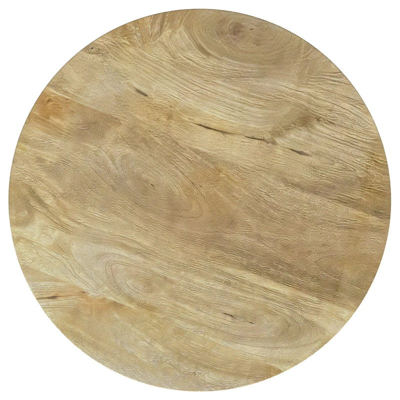 Touhy 3-piece Round Coffee and End Table Set Natural Mango by Unique Piece Furniture
