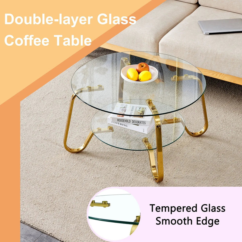 Double Layer Coffee Table by Unique Piece Furniture