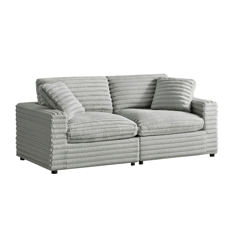 Jenny - 2 Piece Sofa Sectional - Gray by HouseOfZazla