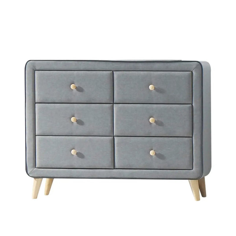 Valda - Dresser - Light Gray Fabric by Unique Piece Furniture