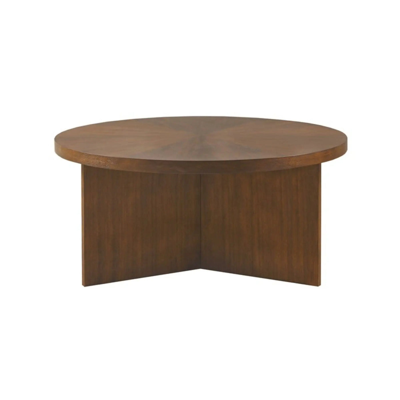 Round Coffee Table With Solid Veneer Top by Unique Piece Furniture