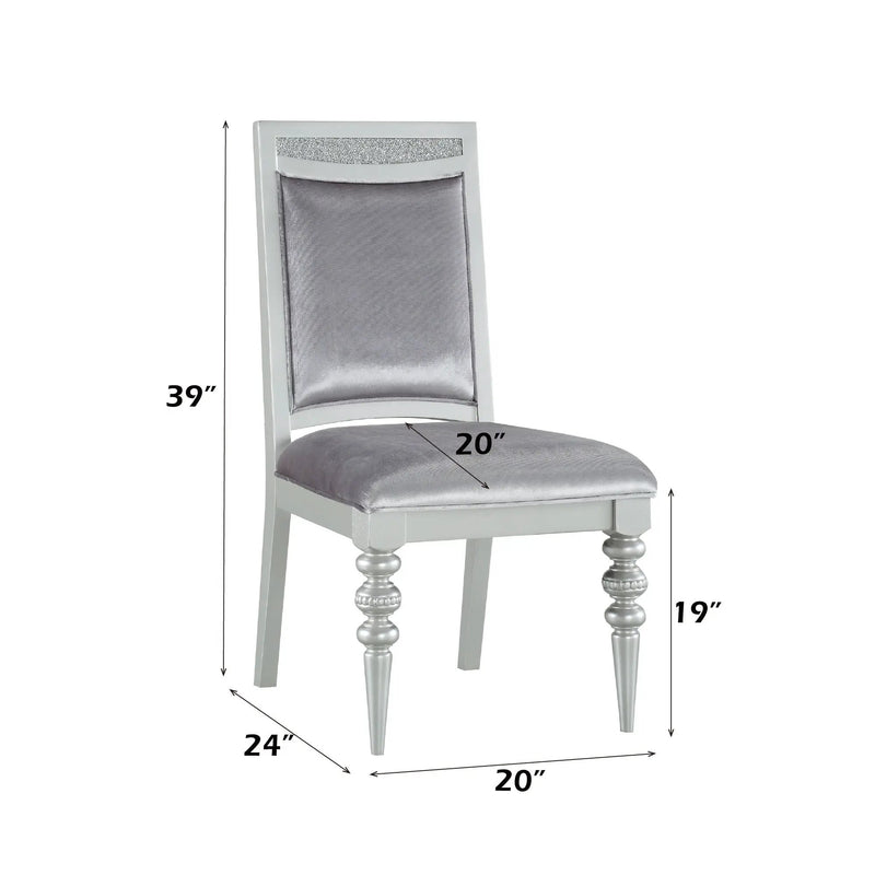 Maverick - Side Chair (Set of 2) - Silver by Unique Piece Furniture