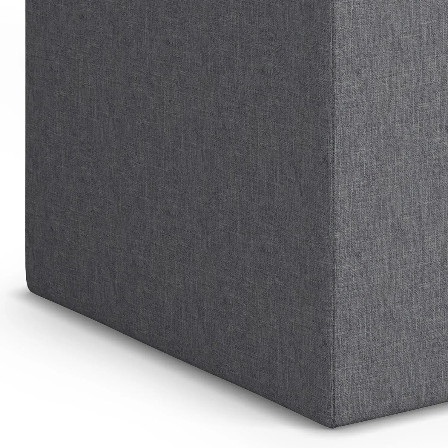 Rockwood - Upholstered Cube Storage Ottoman With Tray by HouseOfZazla