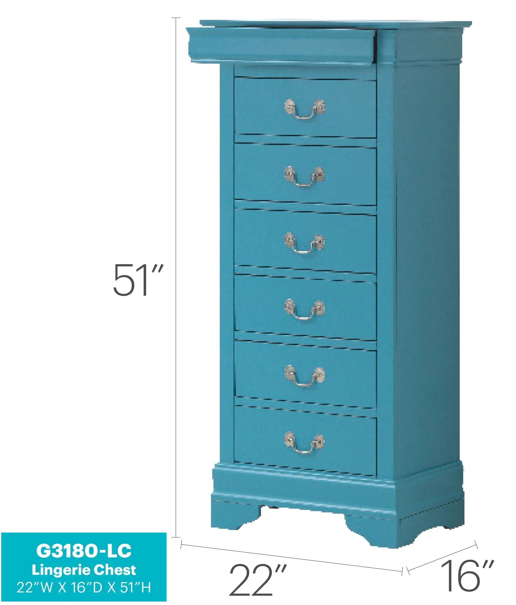 Traditional Style Lingerie Storage Chest by Unique Piece Furniture