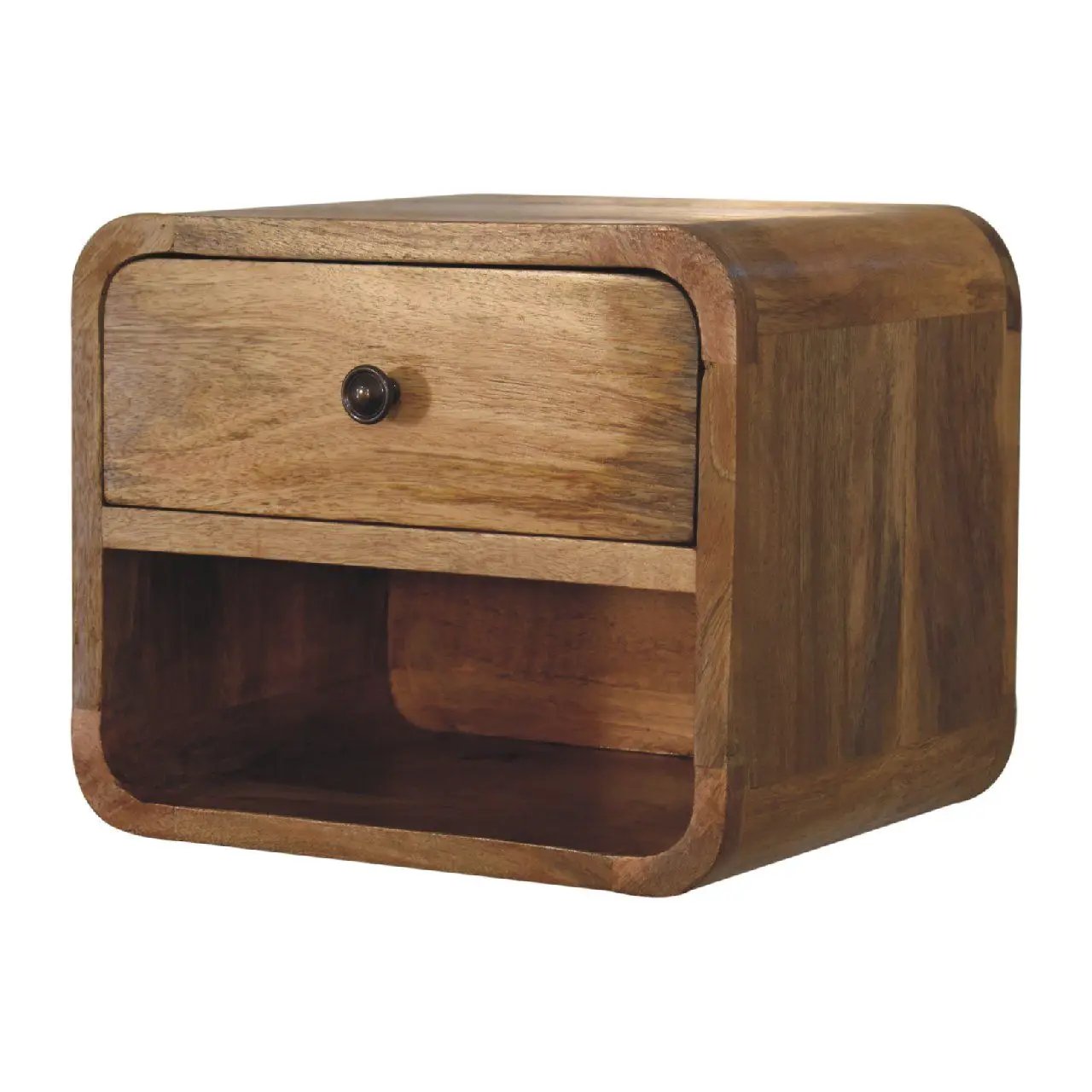 Mini Floating Open Bedside - Oak by Unique Piece Furniture