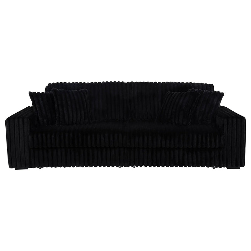 Clifford - Upholstered Dual Power Chaise Sofa - Black