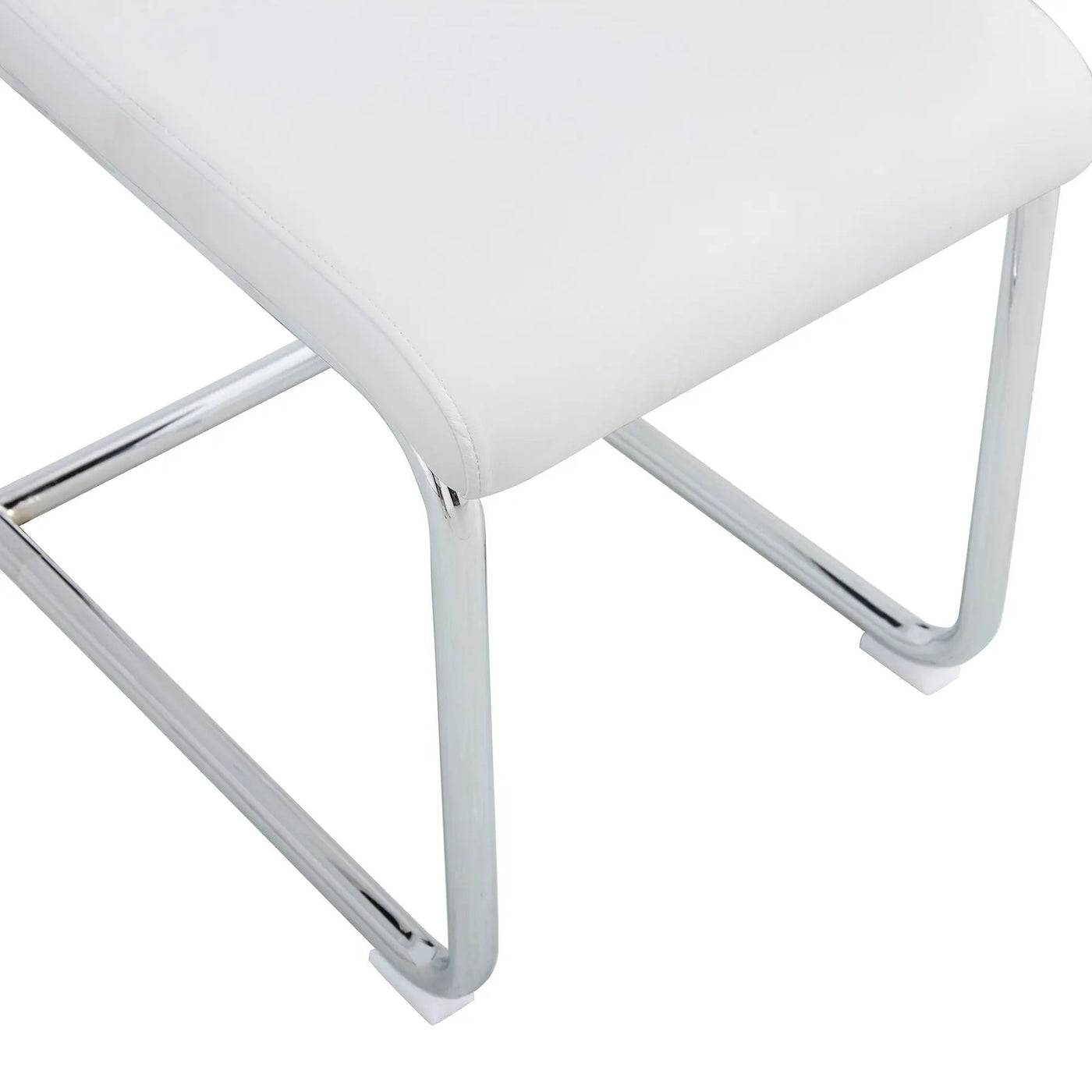 Modern Dining Chairs With Padded Seat, Metal Legs by HouseOfZazla