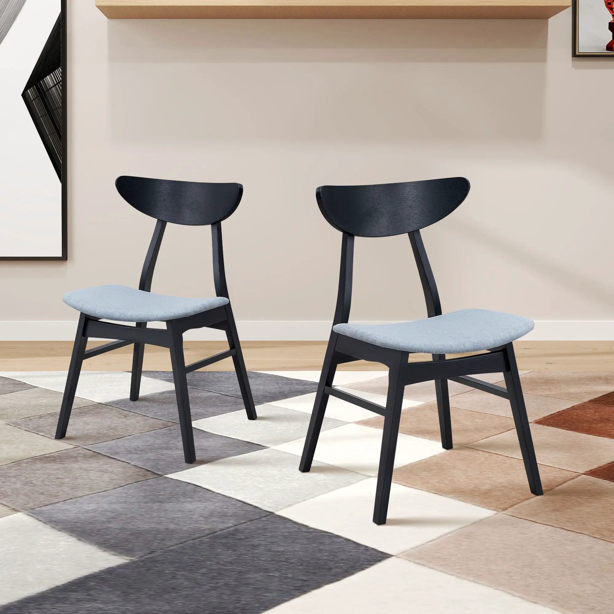 Wooden Dining Chairs Set of 2 by HouseOfZazla
