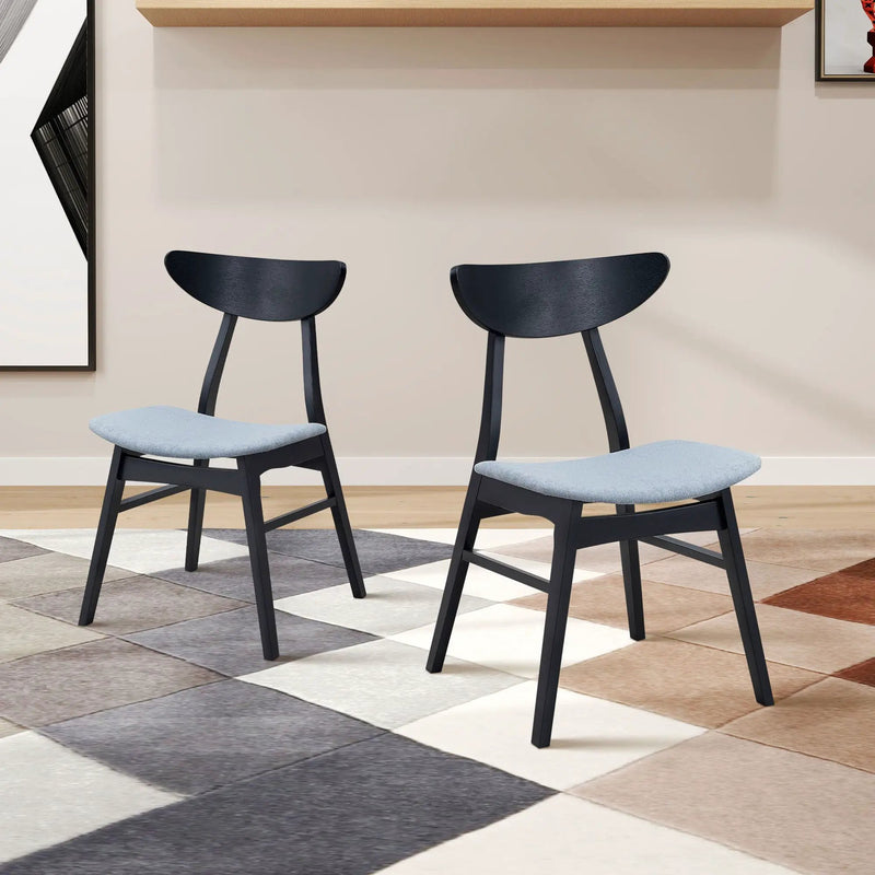 Wooden Dining Chairs Set of 2 by HouseOfZazla