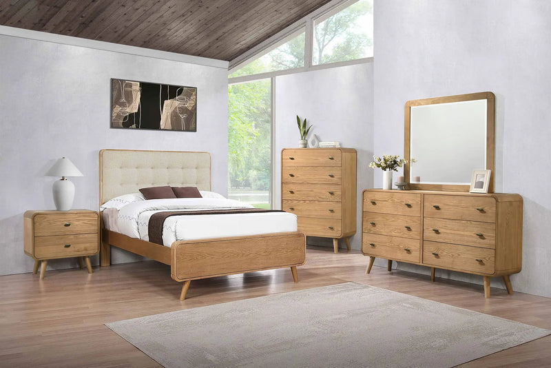 Robyn 5-piece Full Bedroom Set Light Ash by Unique Piece Furniture