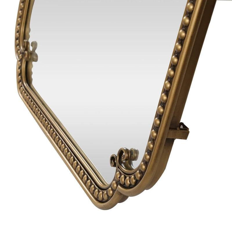 Full Length Mirror With Stand, Floor Standing Dressing For Bedroom - Antique Gold by HouseOfZazla