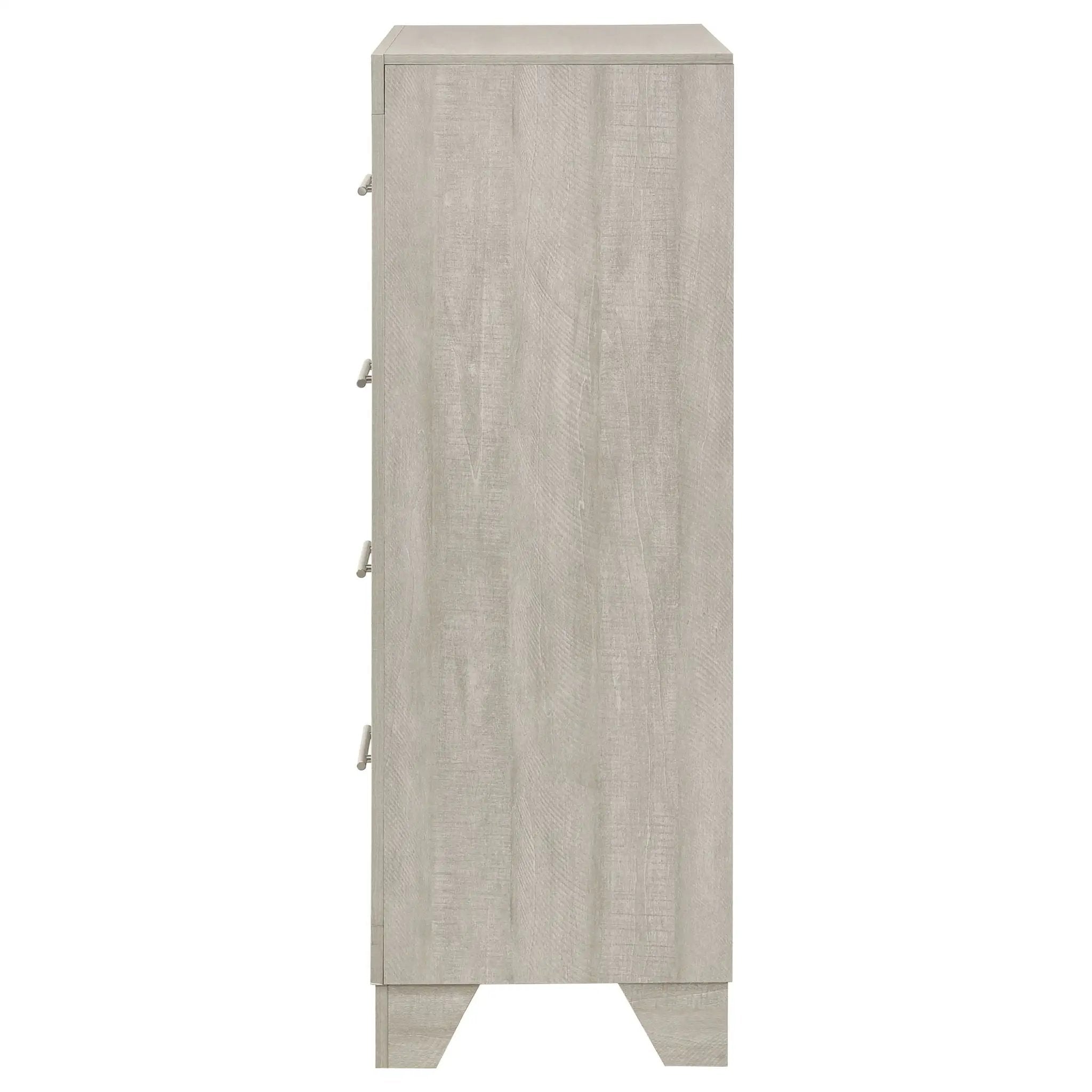 Trenton 4-drawer Bedroom Chest of Drawers Rustic Cream by Unique Piece Furniture