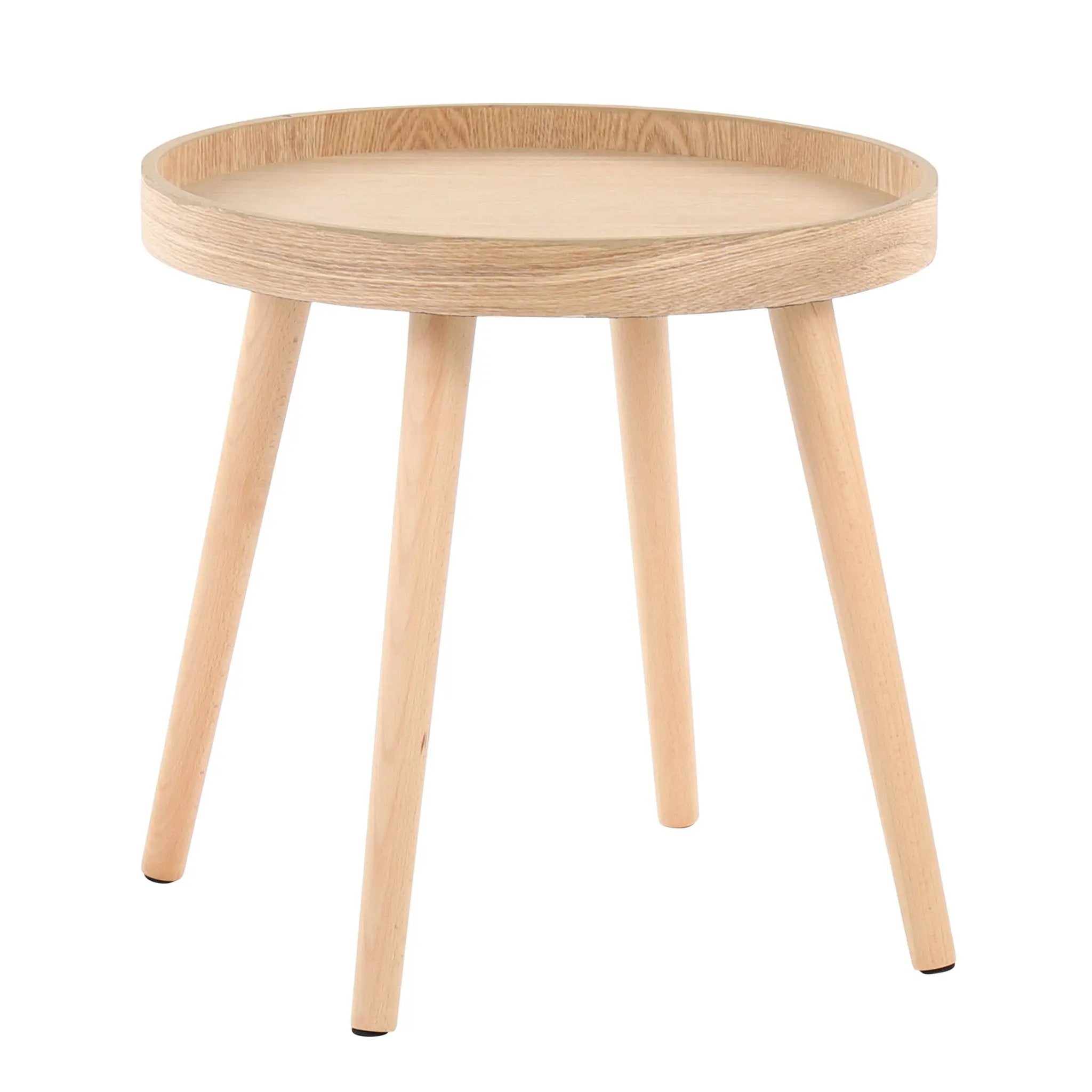 Pebble - Mid-Century Modern Side Table Set - Natural by HouseOfZazla
