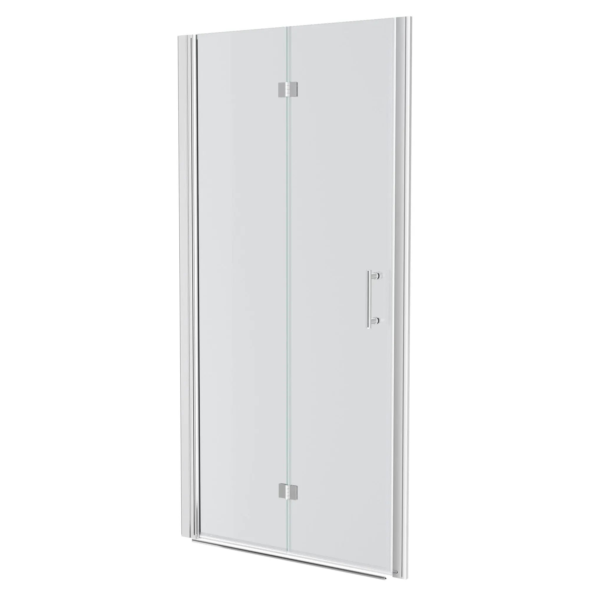 Fold Frameless Shower Door With Tempered Glass by HouseOfZazla