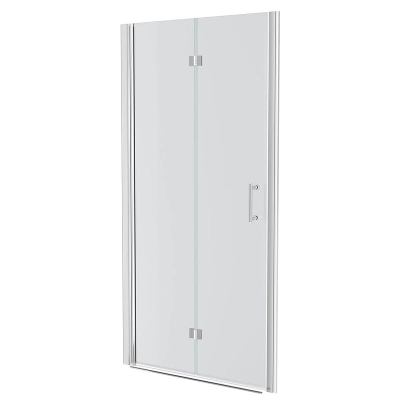 Fold Frameless Shower Door With Tempered Glass by HouseOfZazla
