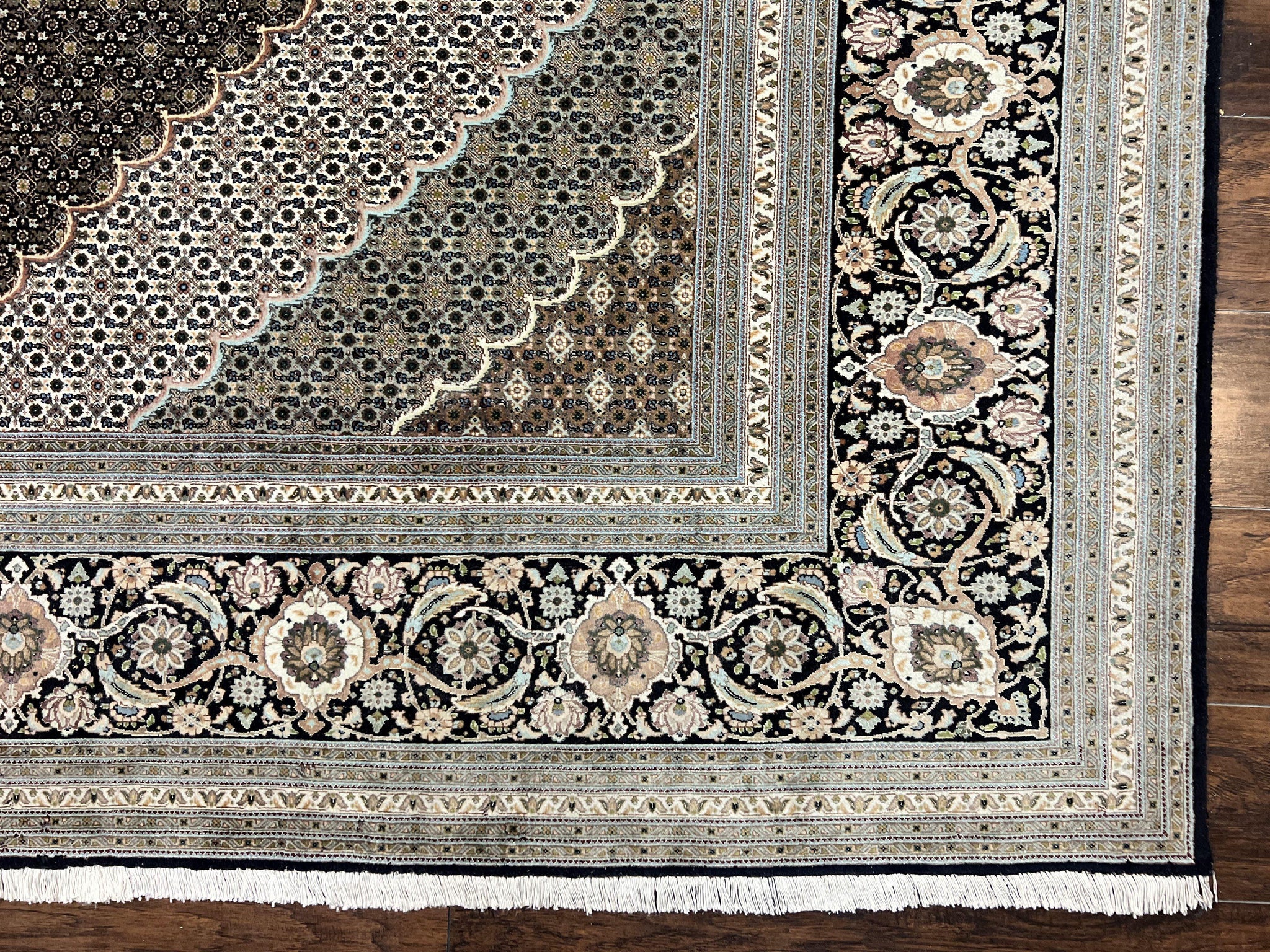 Exquisite Persian Tabriz Rug - 10x13, 400 KPSI, Herati Pattern by Jewel Rugs