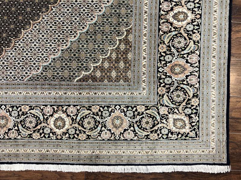 Exquisite Persian Tabriz Rug - 10x13, 400 KPSI, Herati Pattern by Jewel Rugs