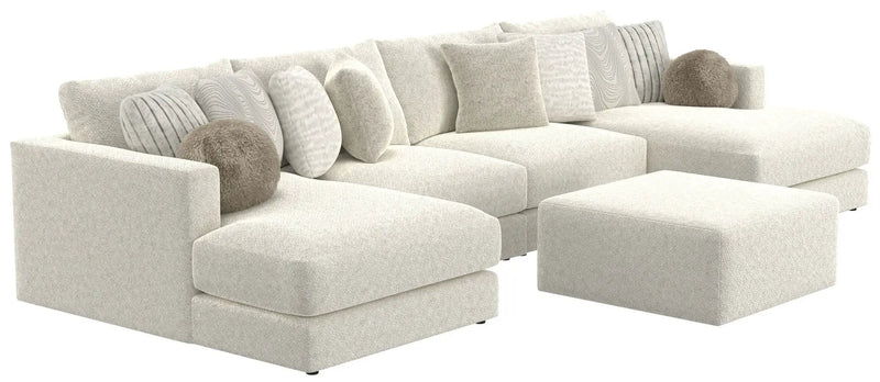 Ritzy - Modular Sofa And Included Cocktail Ottoman by Unique Piece Furniture
