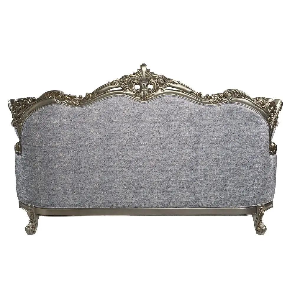 Miliani - Sofa With 5 Pillows - Fabric & Antique Bronze by Unique Piece Furniture