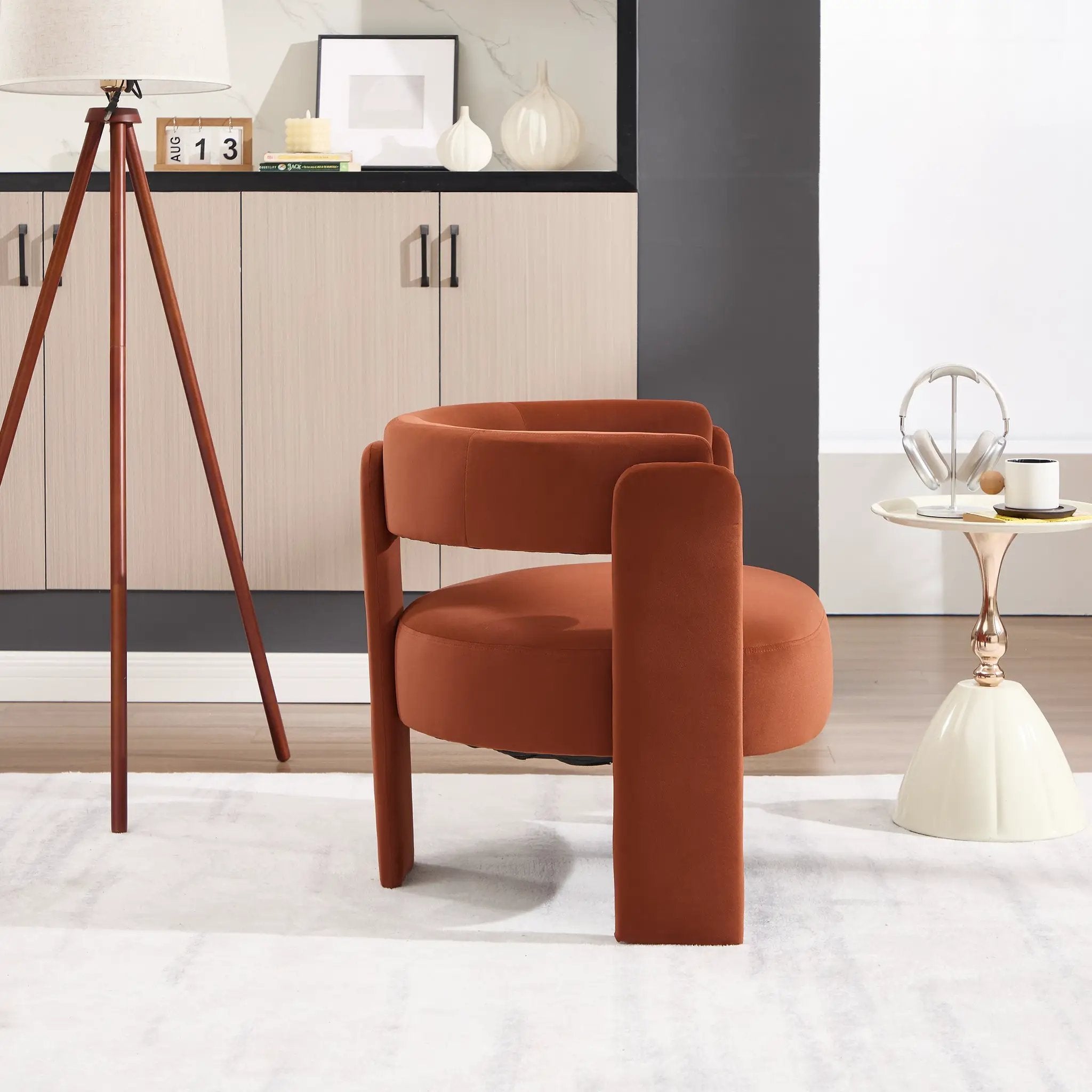 Accent Chair for Living Room, Velvet Comfy Single Sofa Chair by HouseOfZazla