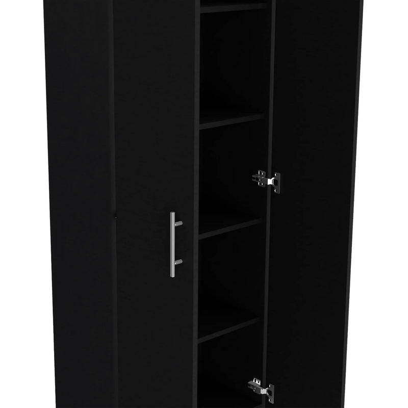 Clinton - Pantry Cabinet Kitchen Storage - Black by Unique Piece Furniture