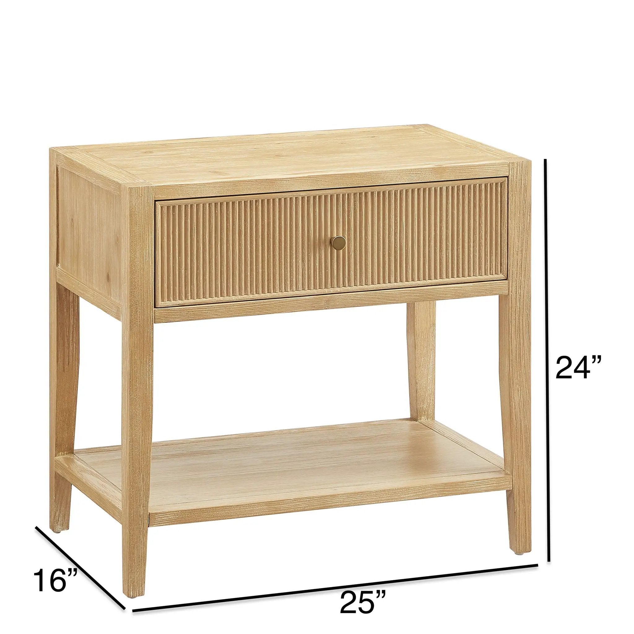 Finley - 1 Drawer Storage Nightstand by HouseOfZazla