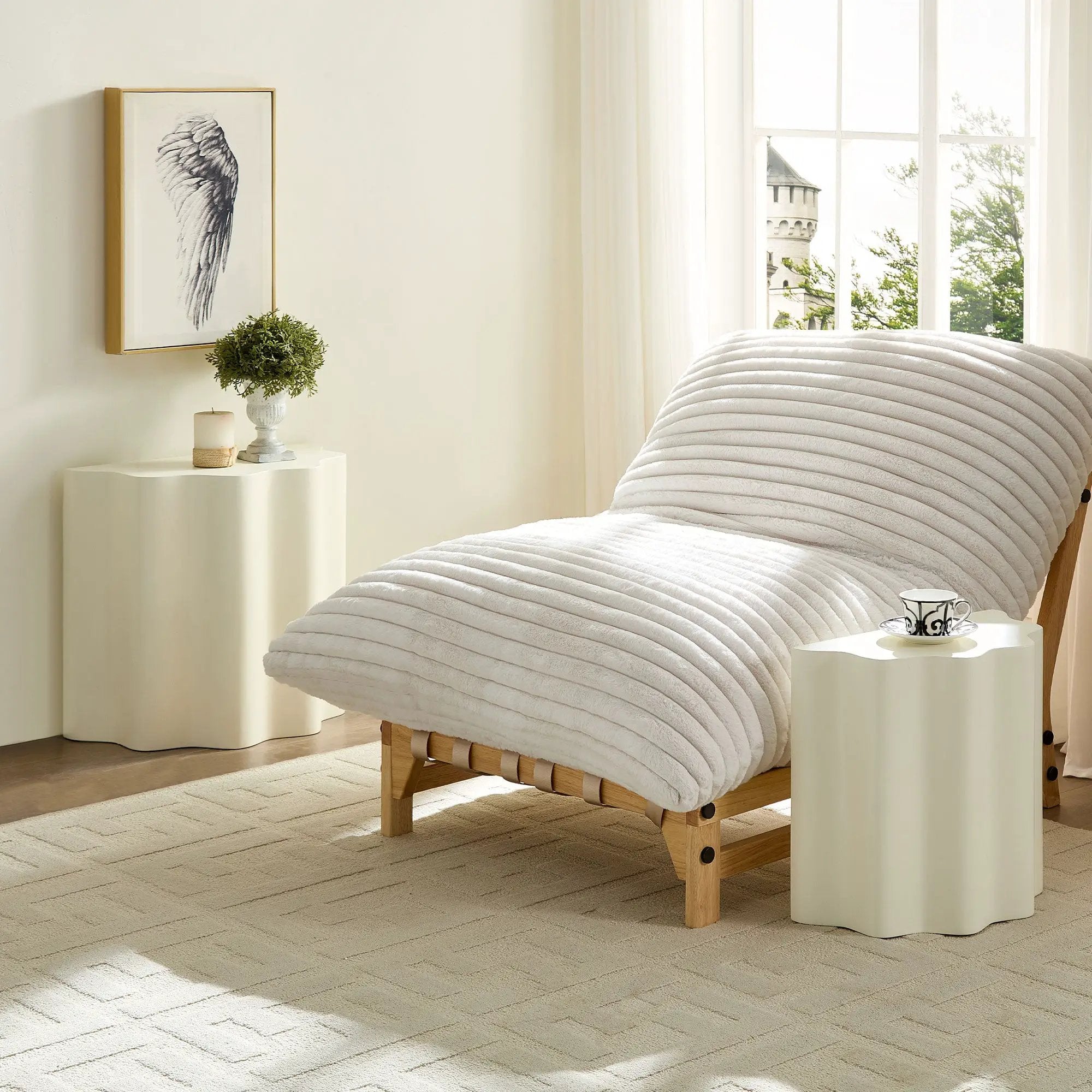 2PCS Set Side Table - Wavy Edges Design by HouseOfZazla