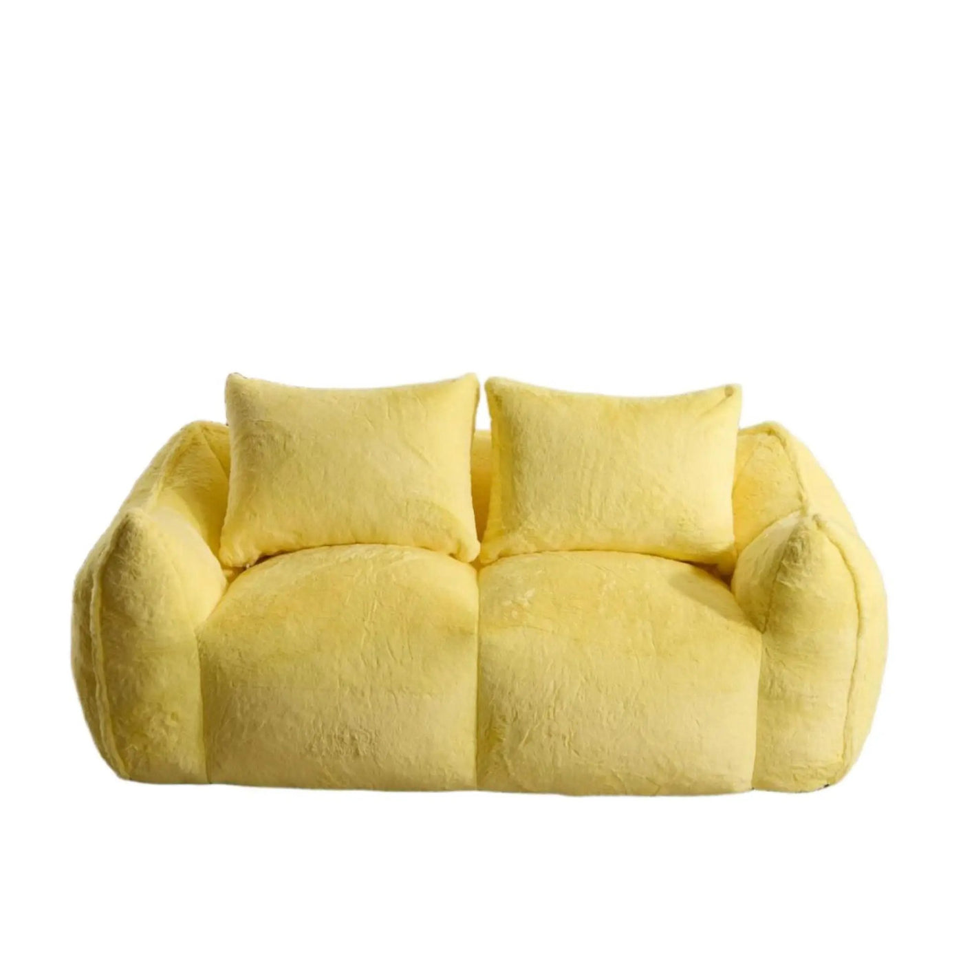 Giant Bean Bag Couch, Ultra Soft Fluffy Loveseat For Living Room by Unique Piece Furniture