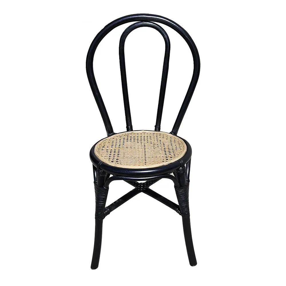 Rattan Dining Chair (Set of 2) - Black Multi by HouseOfZazla