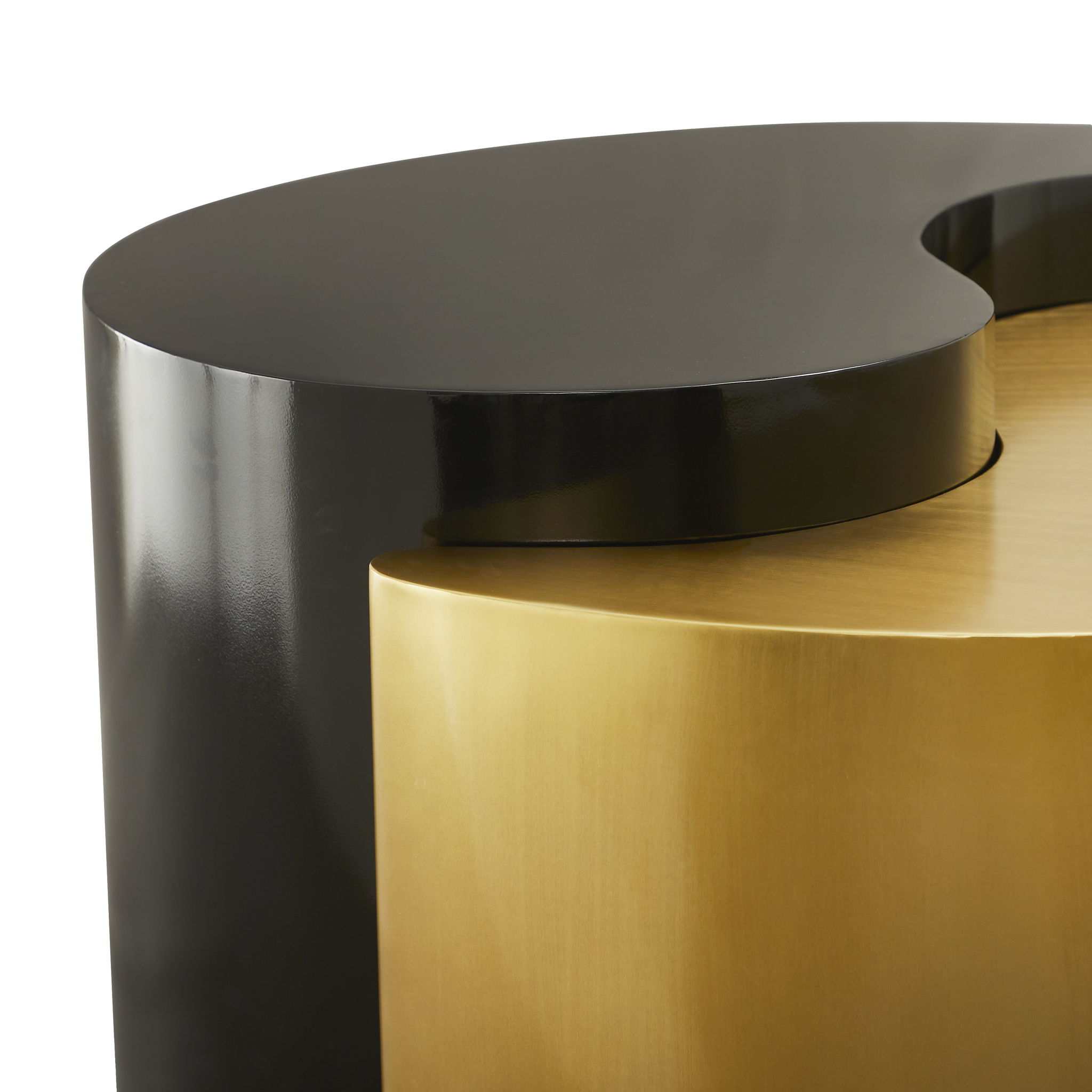 Ying Yang - Coffee Table - Gold / Black by HouseOfZazla