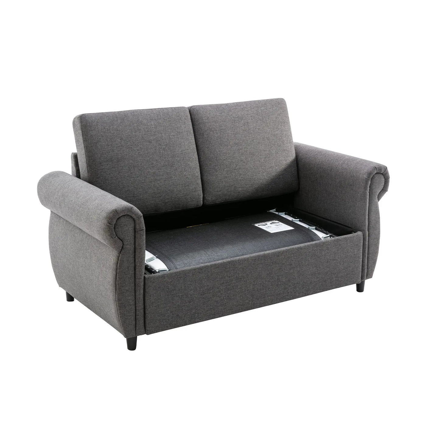 Pull Out Sofa Bed Loveseat Sleeper With Twin Size Memory Mattress With Two USB Ports For Living Room Spaces by HouseOfZazla