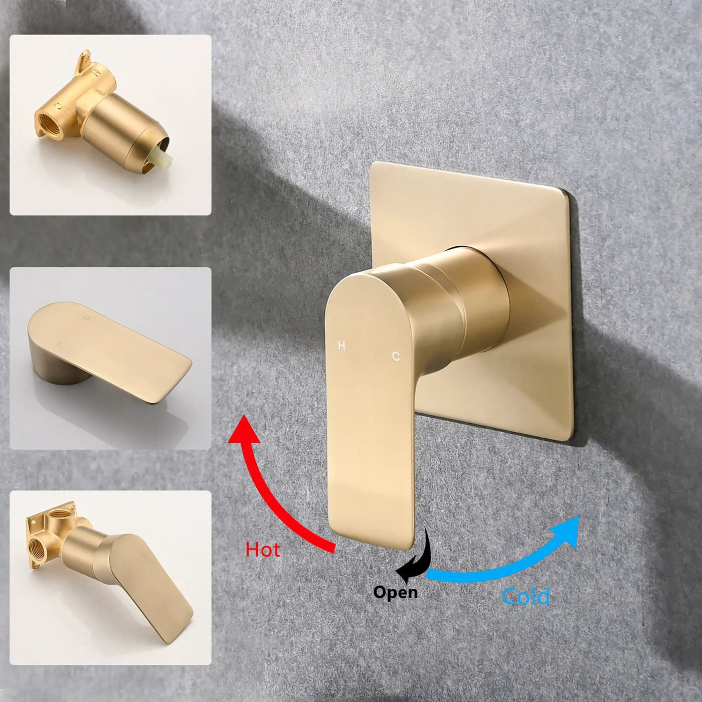 Wall Mount Bathtub Faucet With Waterfall Tub Spout And Single Handle Stainless Steel by HouseOfZazla