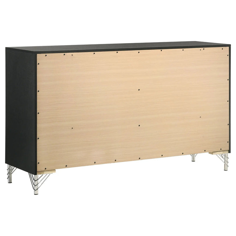 Lucia 6-drawer Dresser Cabinet Black by Unique Piece Furniture