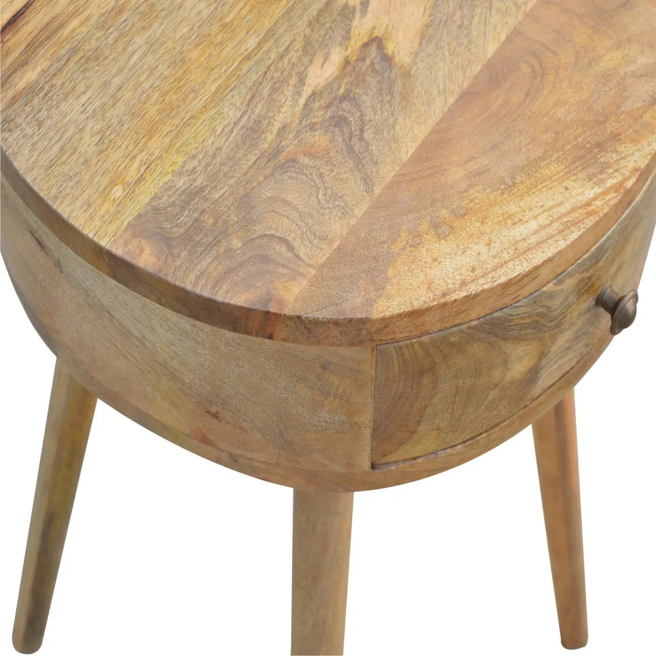 Nordic Chestnut Circular Nightstand by Unique Piece Furniture