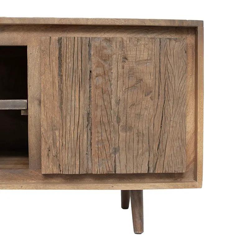 TV Cabinet With Recycle Wood 2 Door - Brown by Unique Piece Furniture
