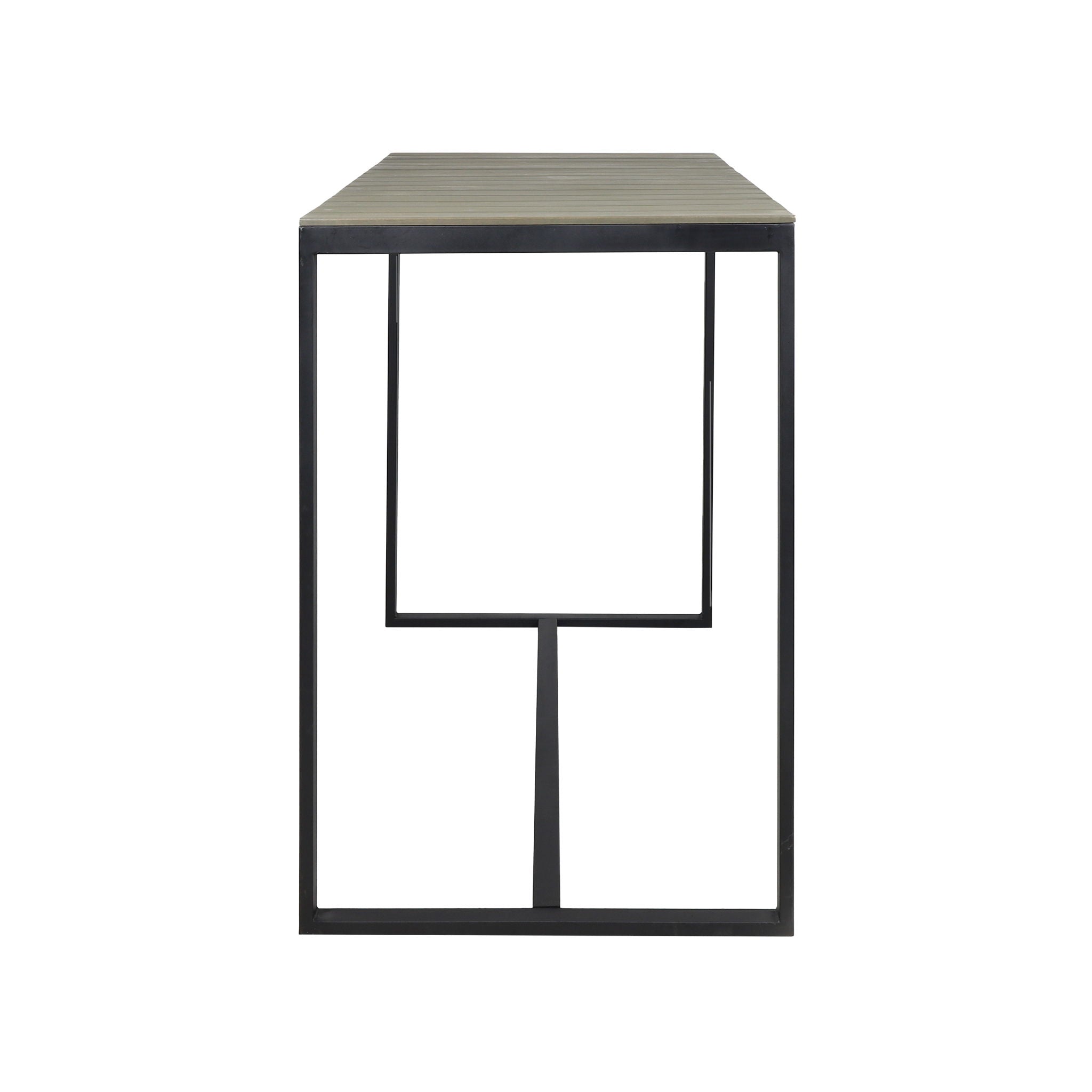 Ernesto Outdoor Industrial Acacia Wood Bar Table by HouseOfZazla