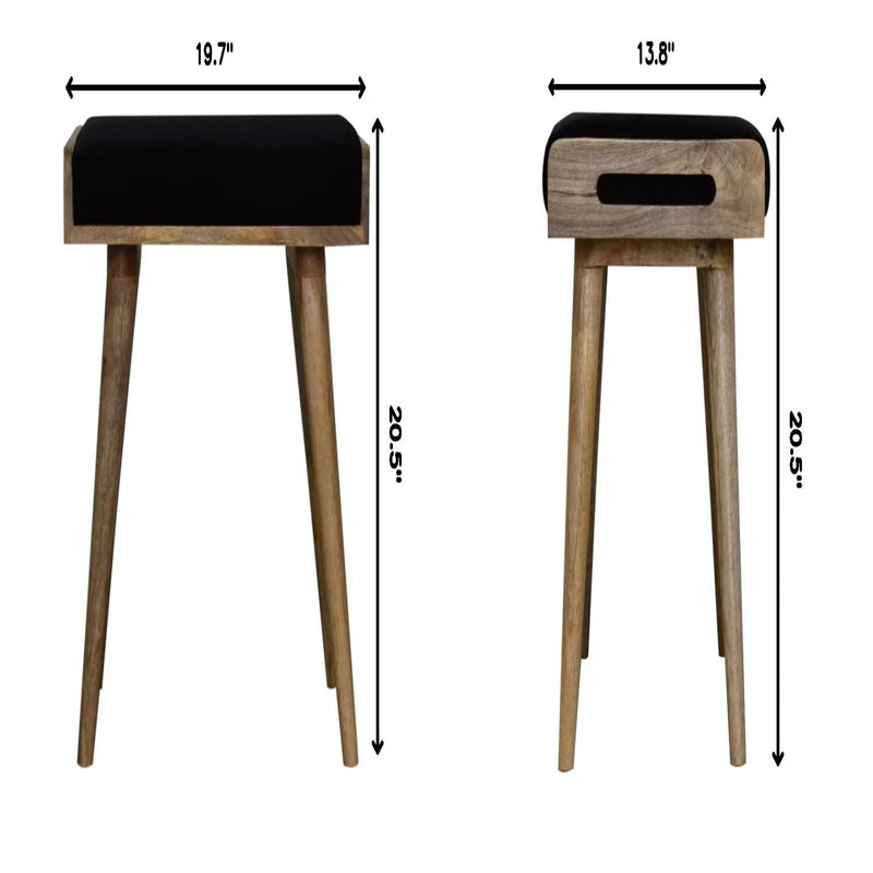 Tray Style Footstool - Black by Unique Piece Furniture