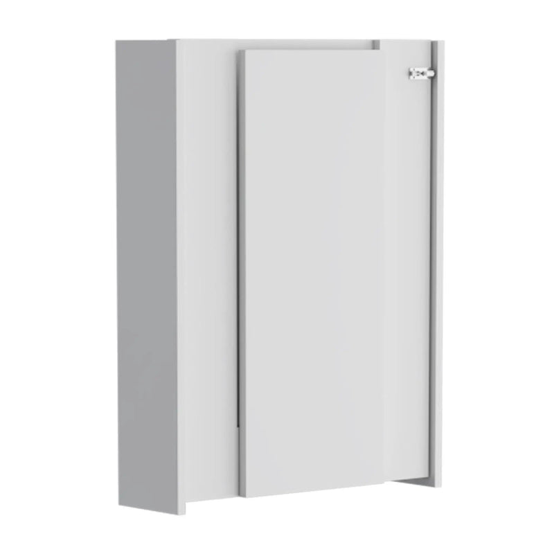 Wall Foldable Table With Multiple Shelves - White by Unique Piece Furniture