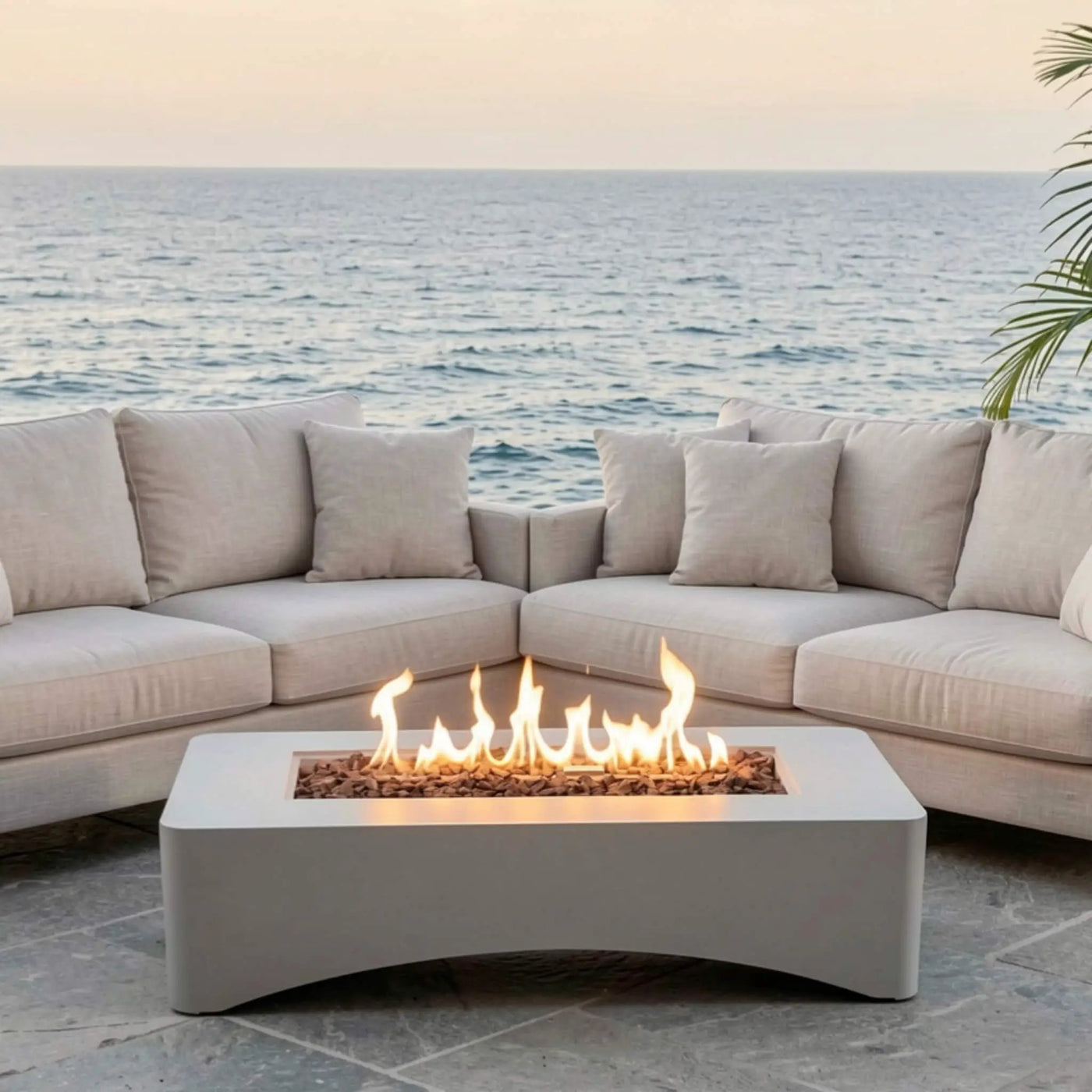 56-Inch 50K BTU Outdoor Modern Propane Fire Pit Table (SAK56830) by SAKSBY WHOLESALE