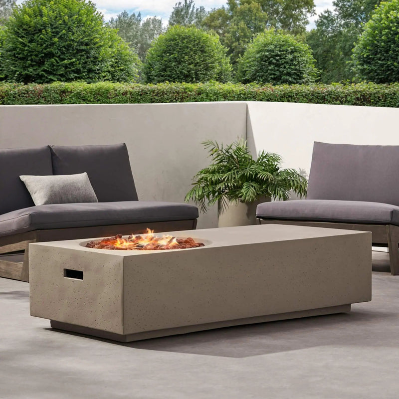 Alora Premium 56-Inch Modern 50K BTU MGO Fire Pit Coffee Table (SAK17643) by SAKSBY WHOLESALE
