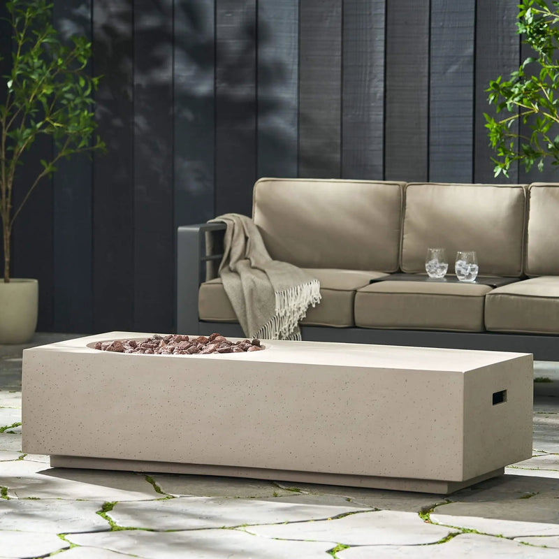 Alora Premium 56-Inch Modern 50K BTU MGO Fire Pit Coffee Table (SAK17643) by SAKSBY WHOLESALE