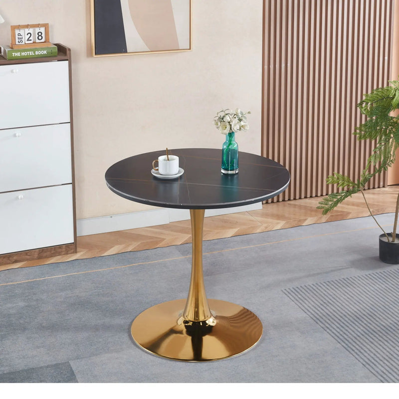 Mid-Century Tulip Table With Round Top and Pedestal Base by HouseOfZazla