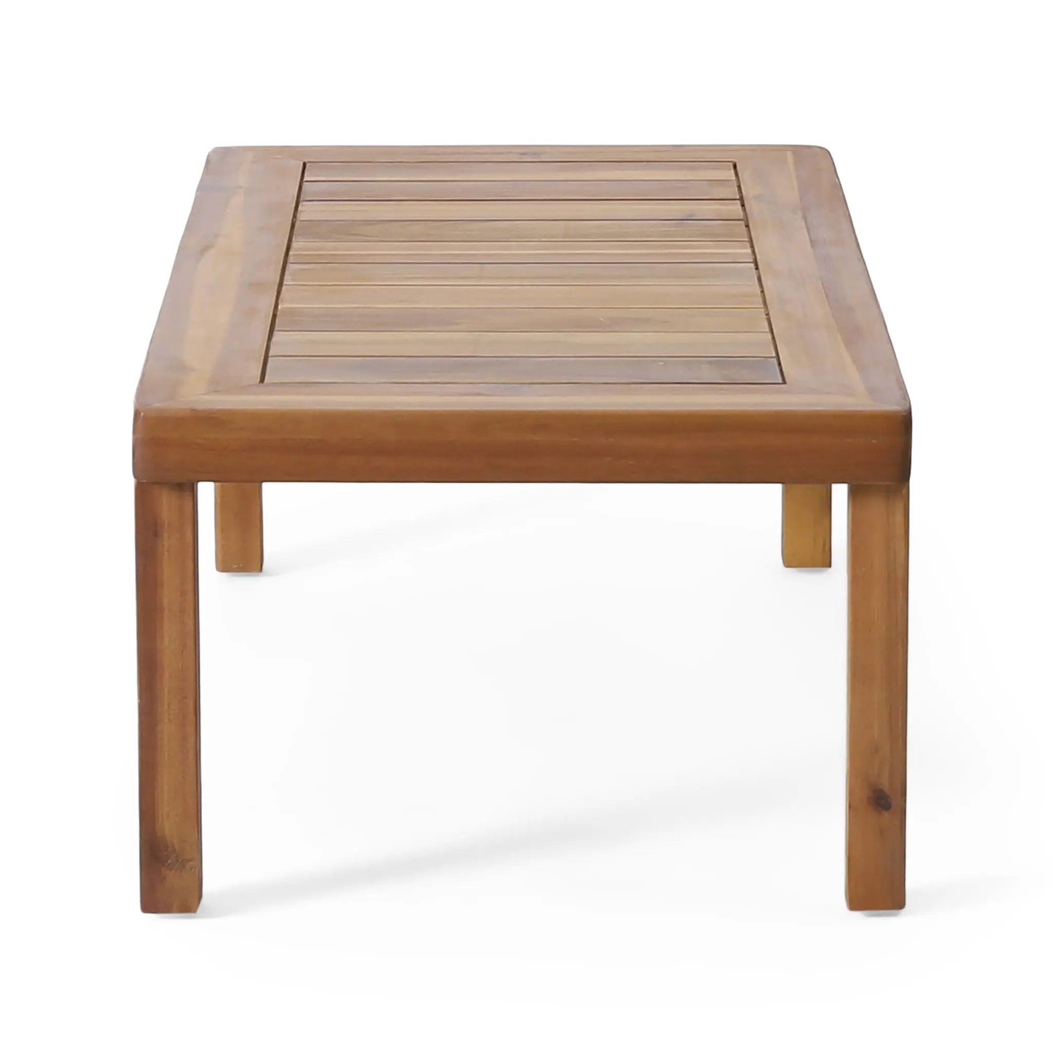 Acacia Wood Loveseat And Coffee Table Set With Cushions by HouseOfZazla